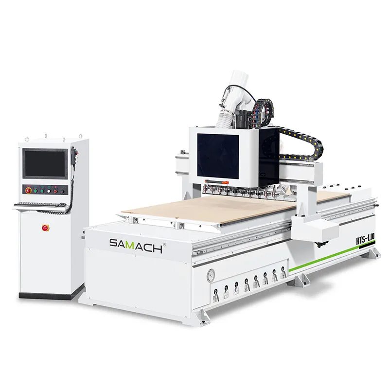 مع مخزن أدوات مستقيم (ATC) بنظام تغيير أدوات أوتوماتيكي CNC ماكينة راوتر