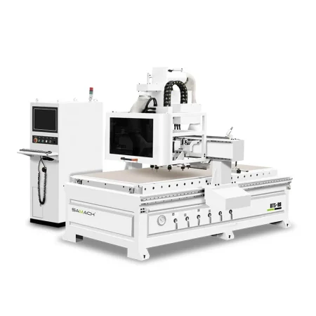 مع مخزن أدوات دائري  (ATC)  بتبديل أدوات أوتوماتيكي CNC ماكينة راوتر