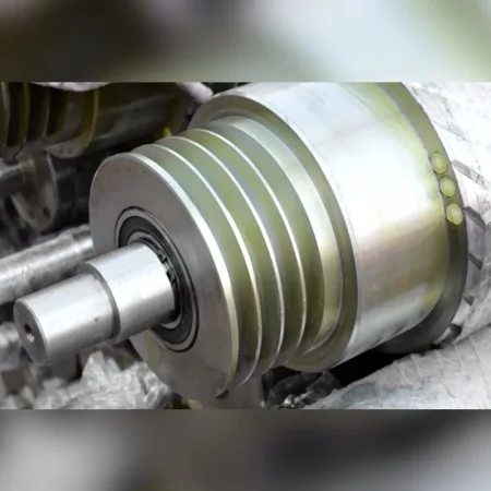 ماكينة صنفرة بحزام عريض ثلاثي الرؤوس - Image 7